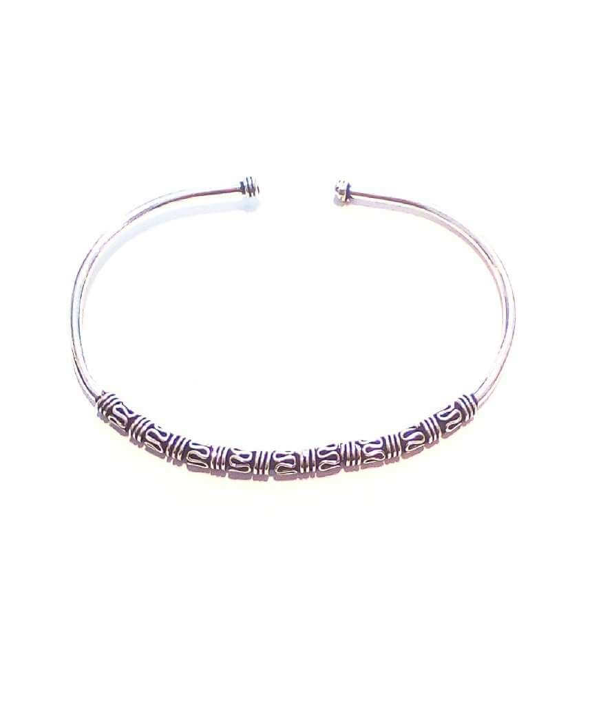 Silver Bali Style Bracelet