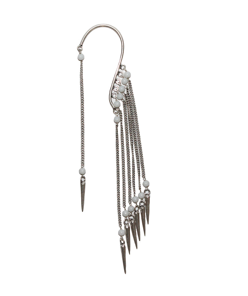 Boho Earcuff with Beads Spikes