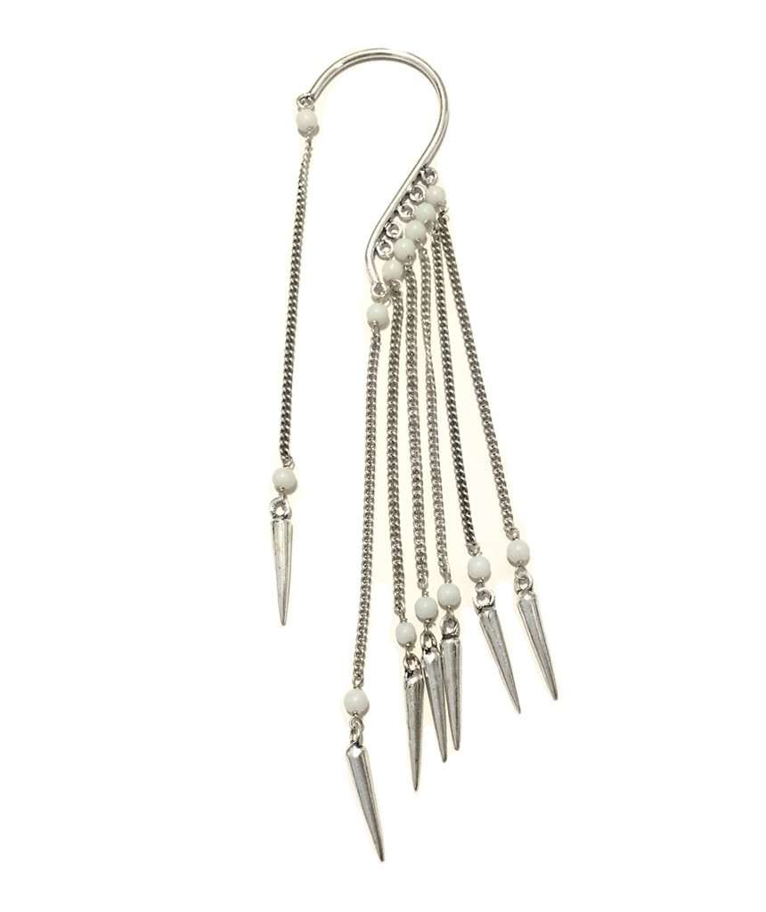 Boho Earcuff with Beads Spikes