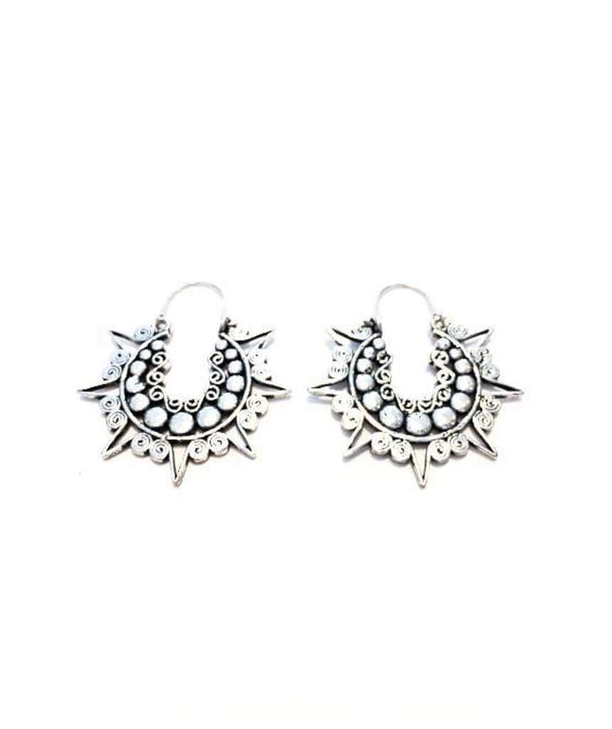 Silver Bright Star Earrings