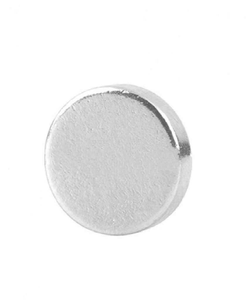 Silver Circle Unisex Magnetic Stud Earring