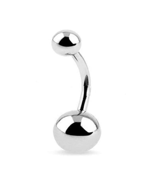 Silver Classic Belly Ring Body Jewellery