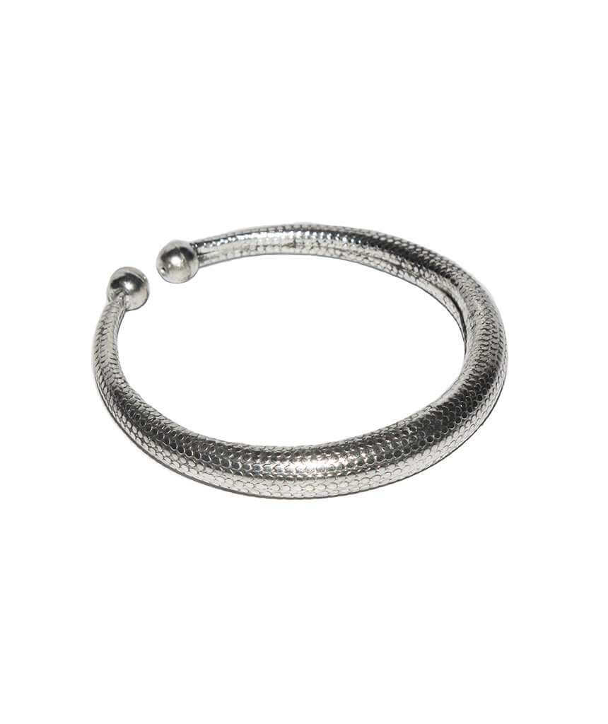 Silver Classic Snakeskin Bracelet