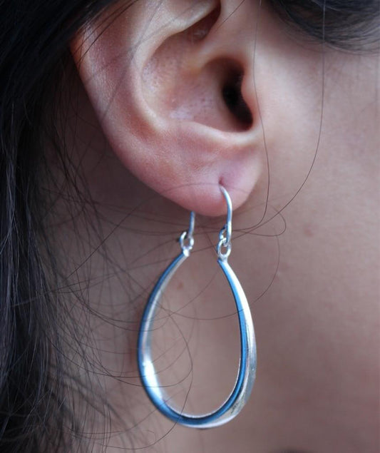 Silver Classic Teardrop Earrings