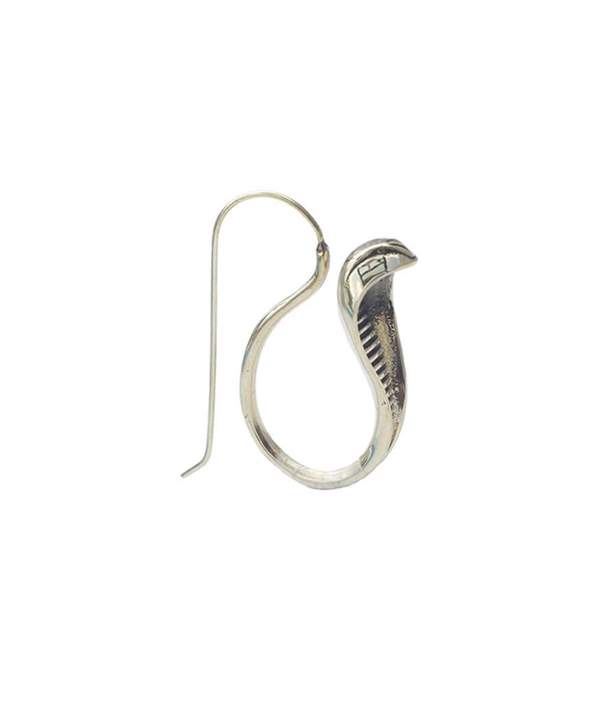 Silver Cobra Earrings