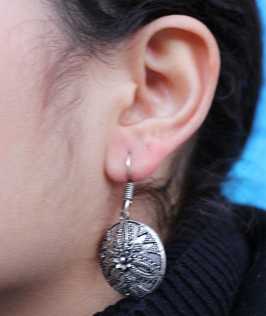 Silver Ethnic Earrings