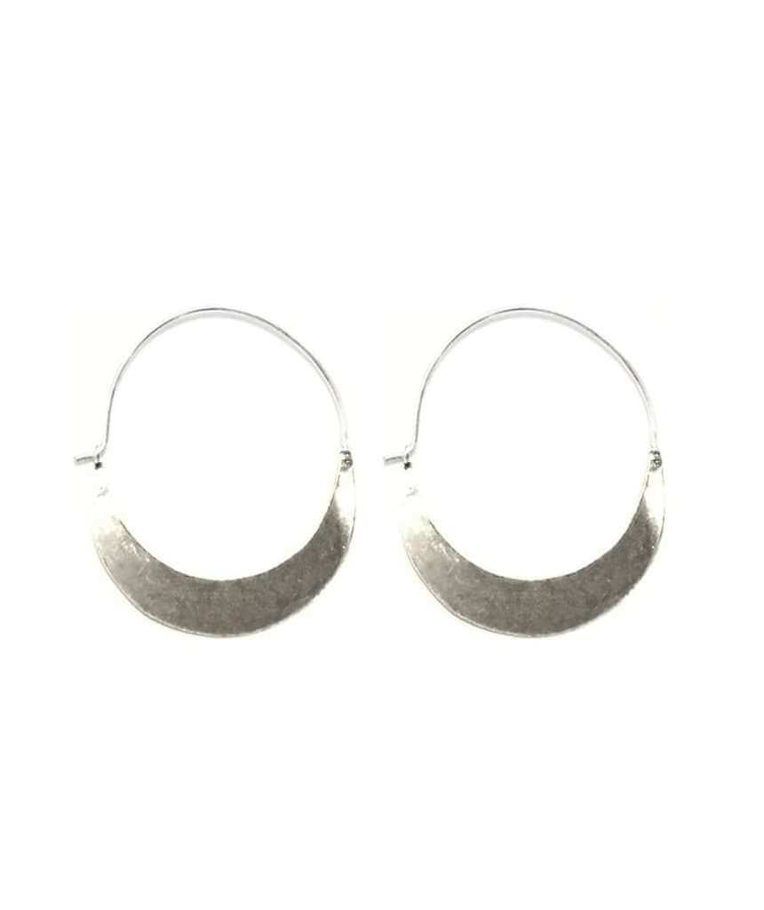Silver Half Circle Earrings