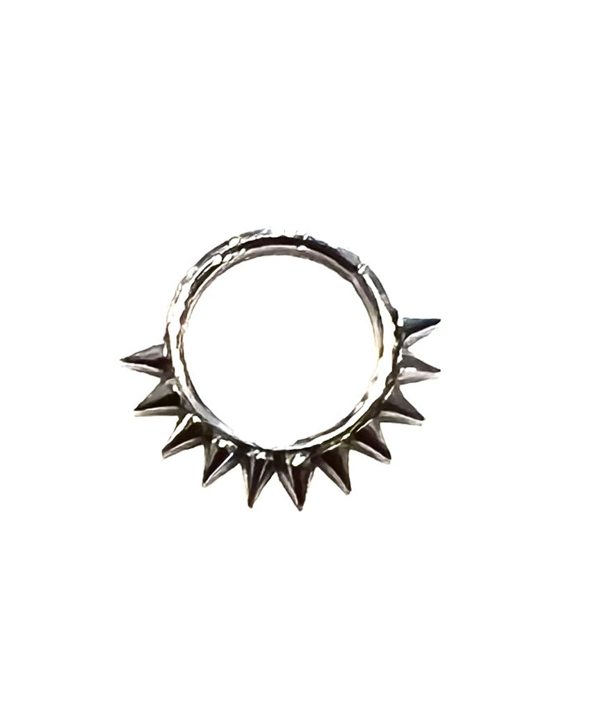 Silver Hinged Septum Ring