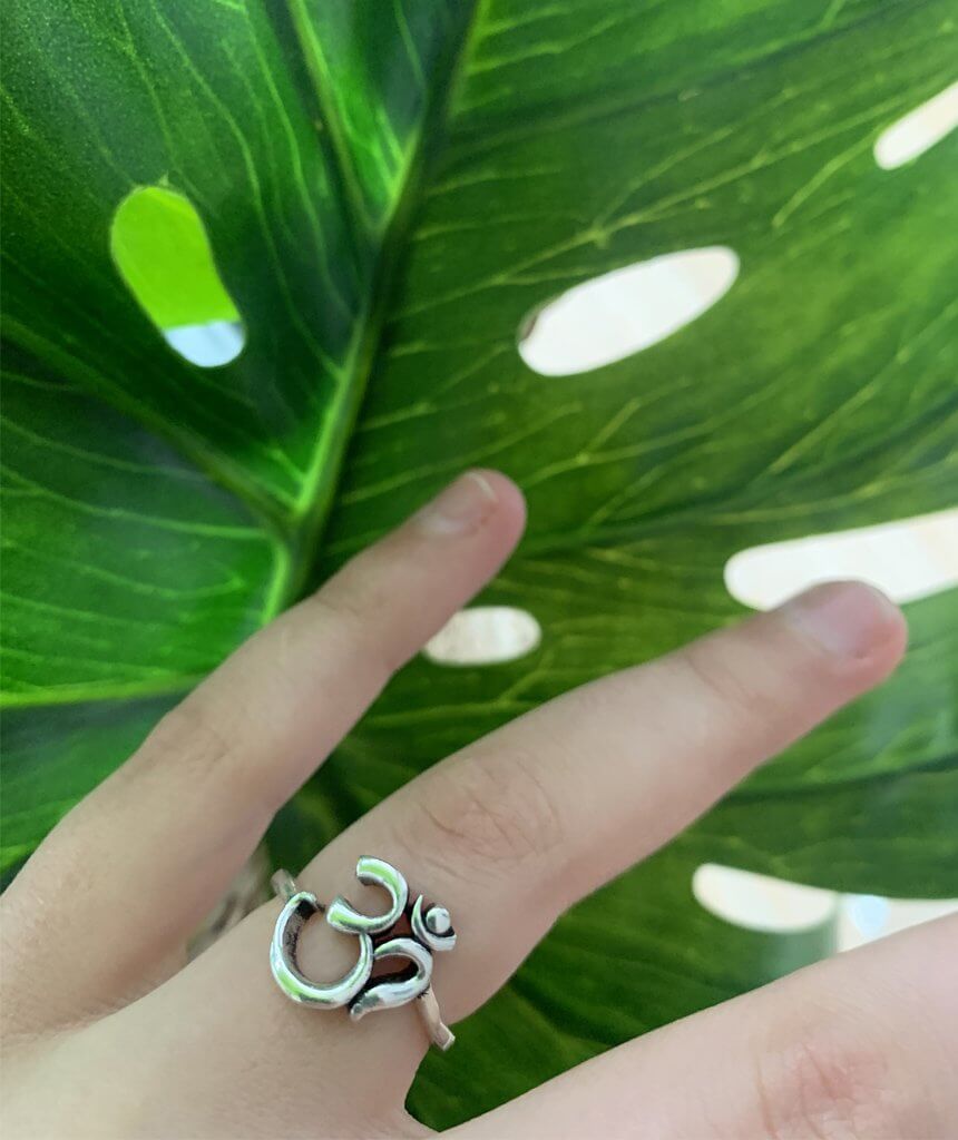 Silver Om Ring