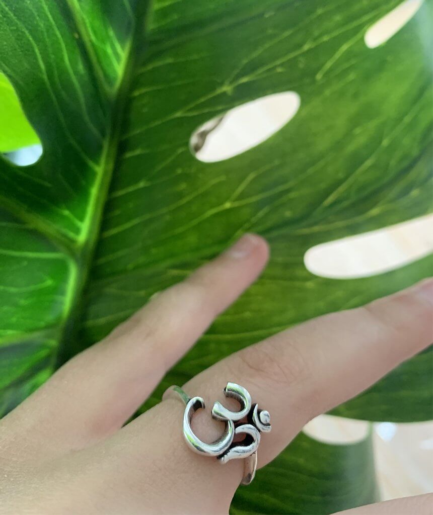 Silver Om Ring