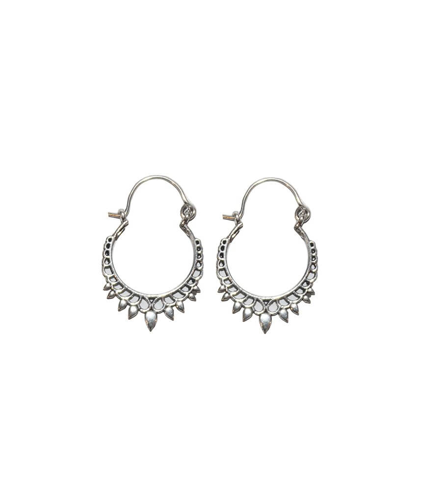 Silver Precious Tiny Earrings