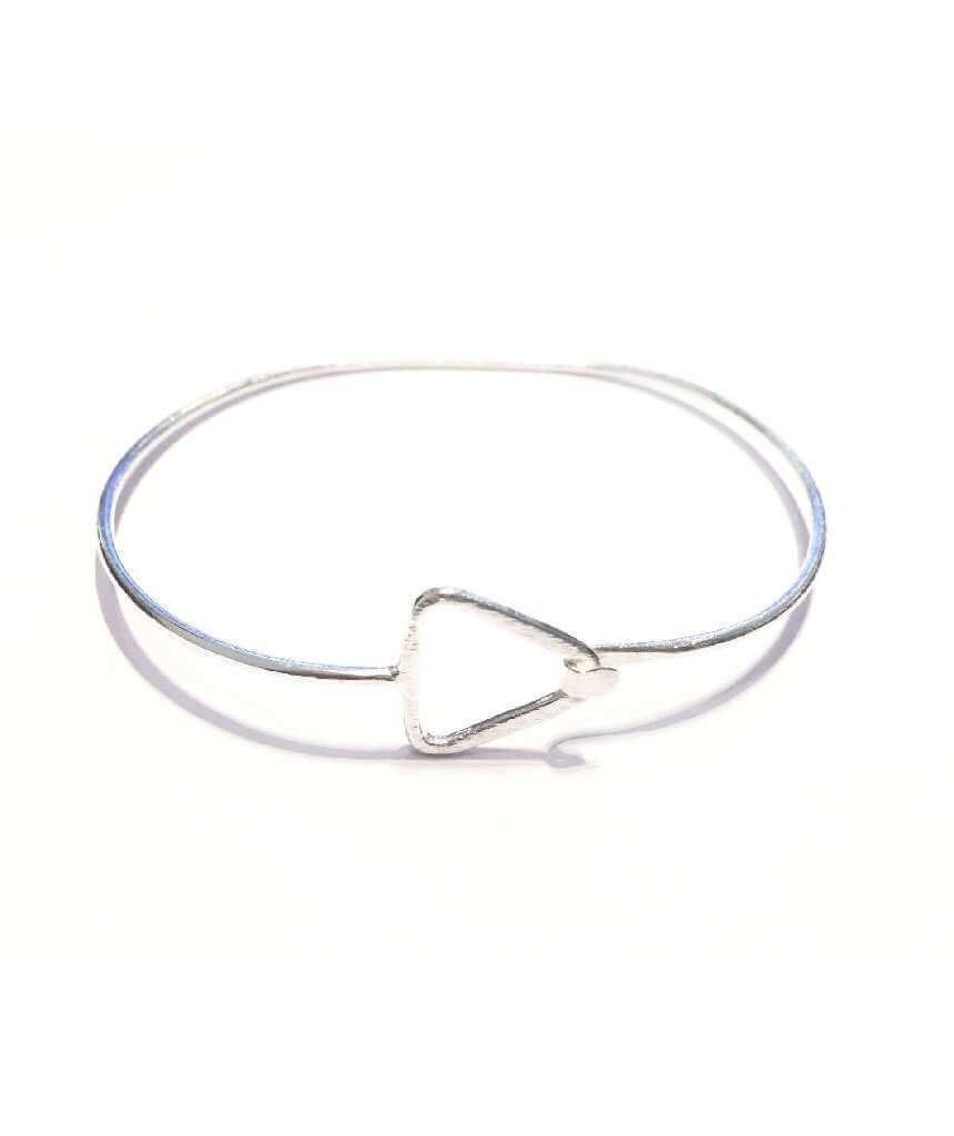 Silver Simple Triangle Bracelet