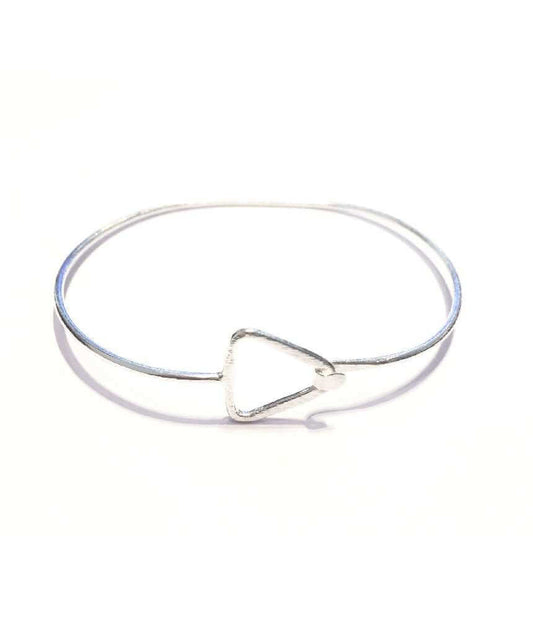 Silver Simple Triangle Bracelet