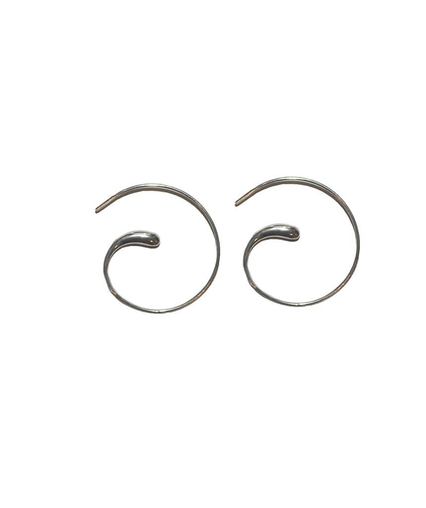 Silver Small Spiral Earrings