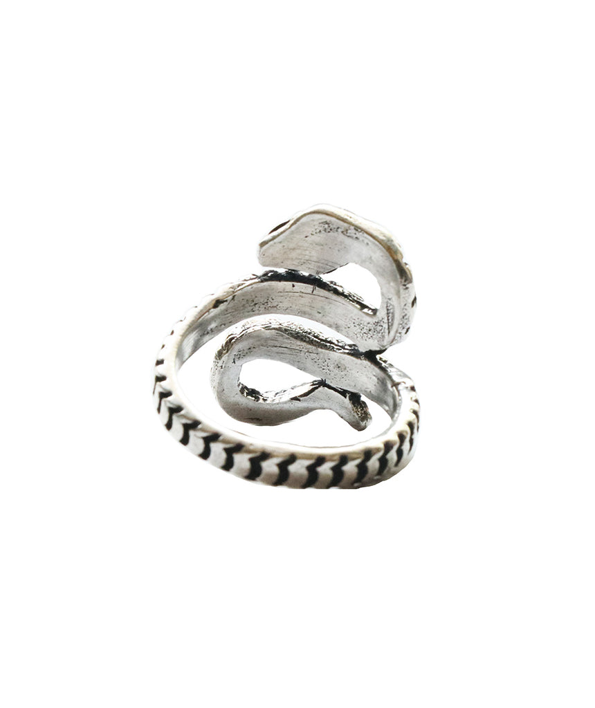 Silver Snake Wrap Ring