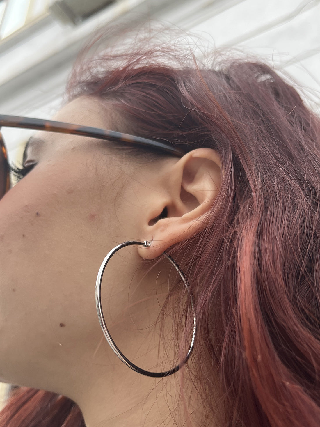 Silver Stainless Steel Hoops