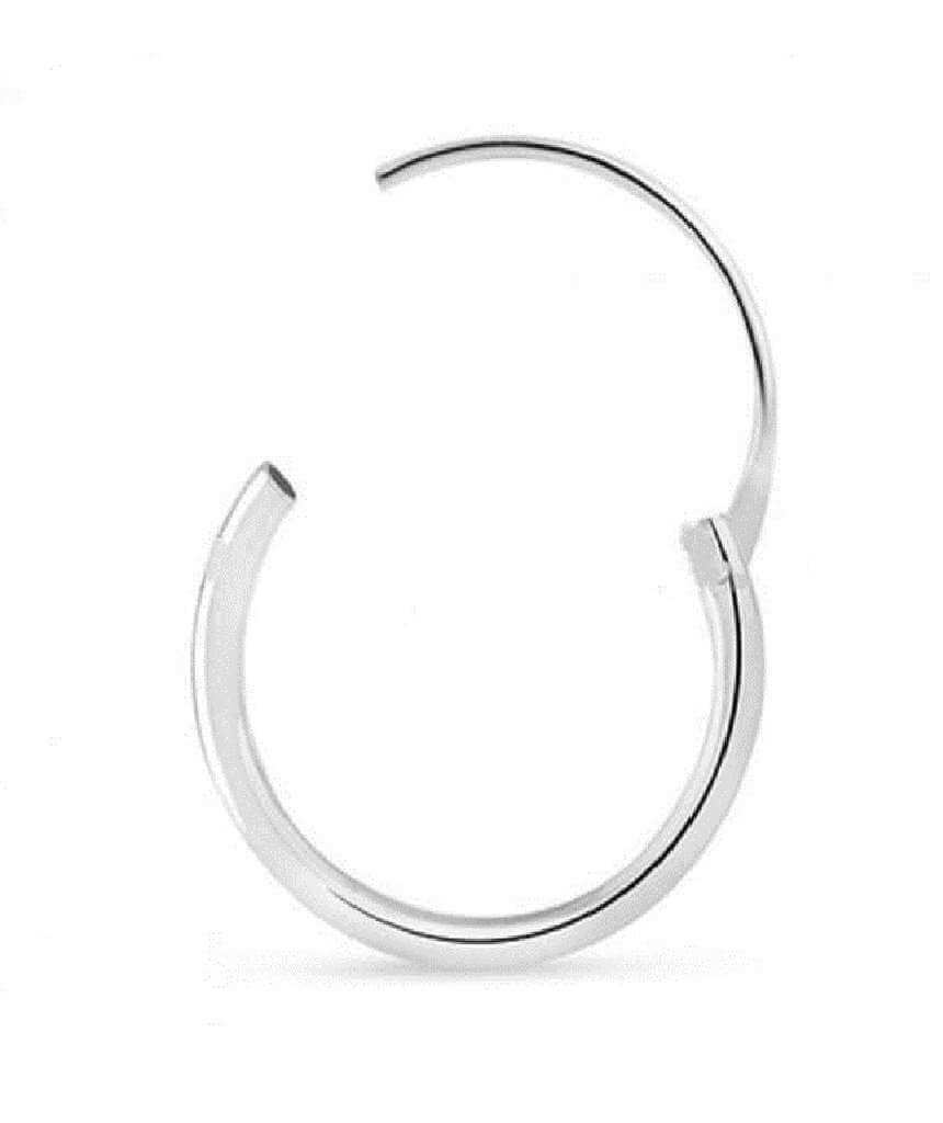 Silver Sterling Silver Huggie Hoop