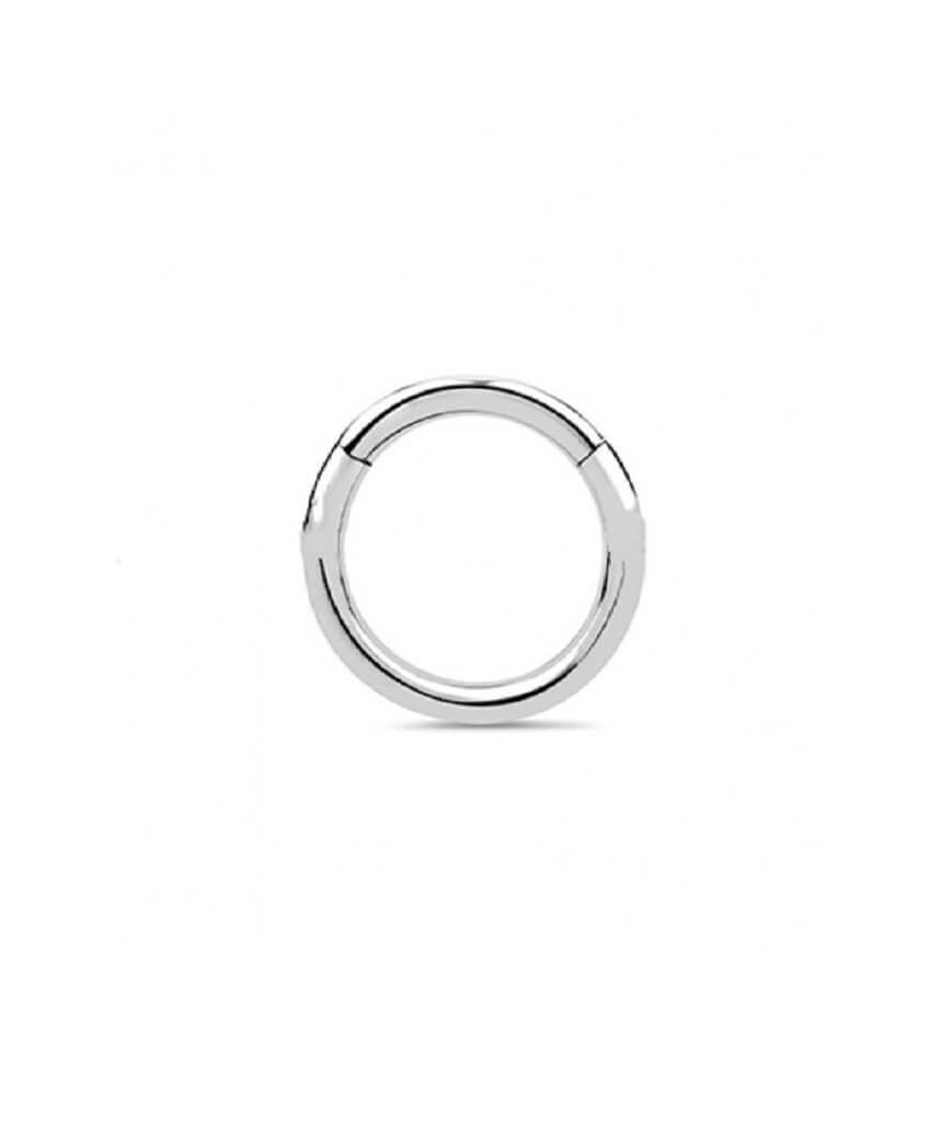 Silver Surgical Steel Hinged Septum