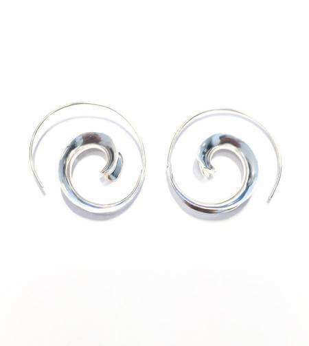 Silver Swivel Hoop Earrings