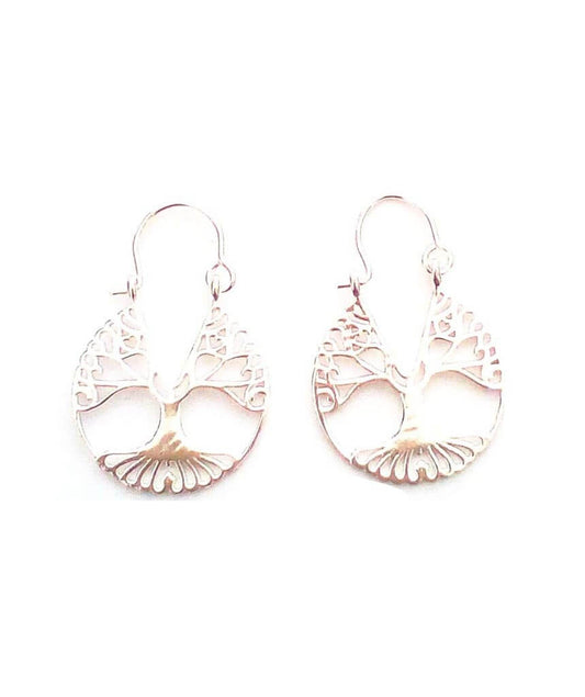 Silver Tree of Life Earrings
