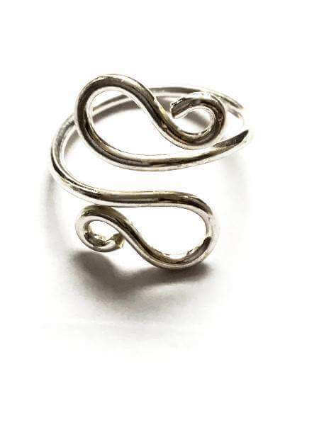 Silver Whirl Ring