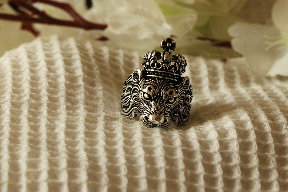 Crowned Lion Ring