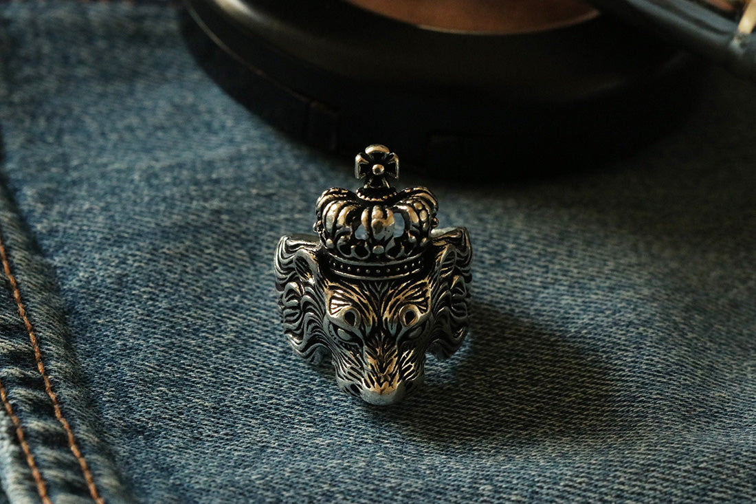 Crowned Lion Ring