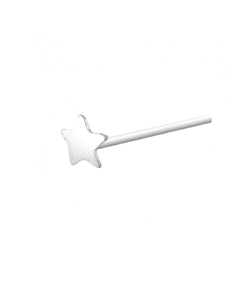 Silver Plated Star Nose Stud