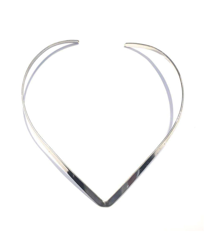 Silver The V Choker