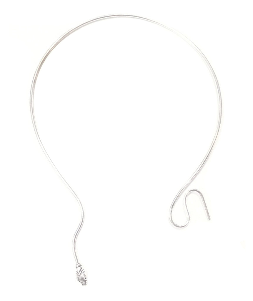 Silver Thin Snake Necklace