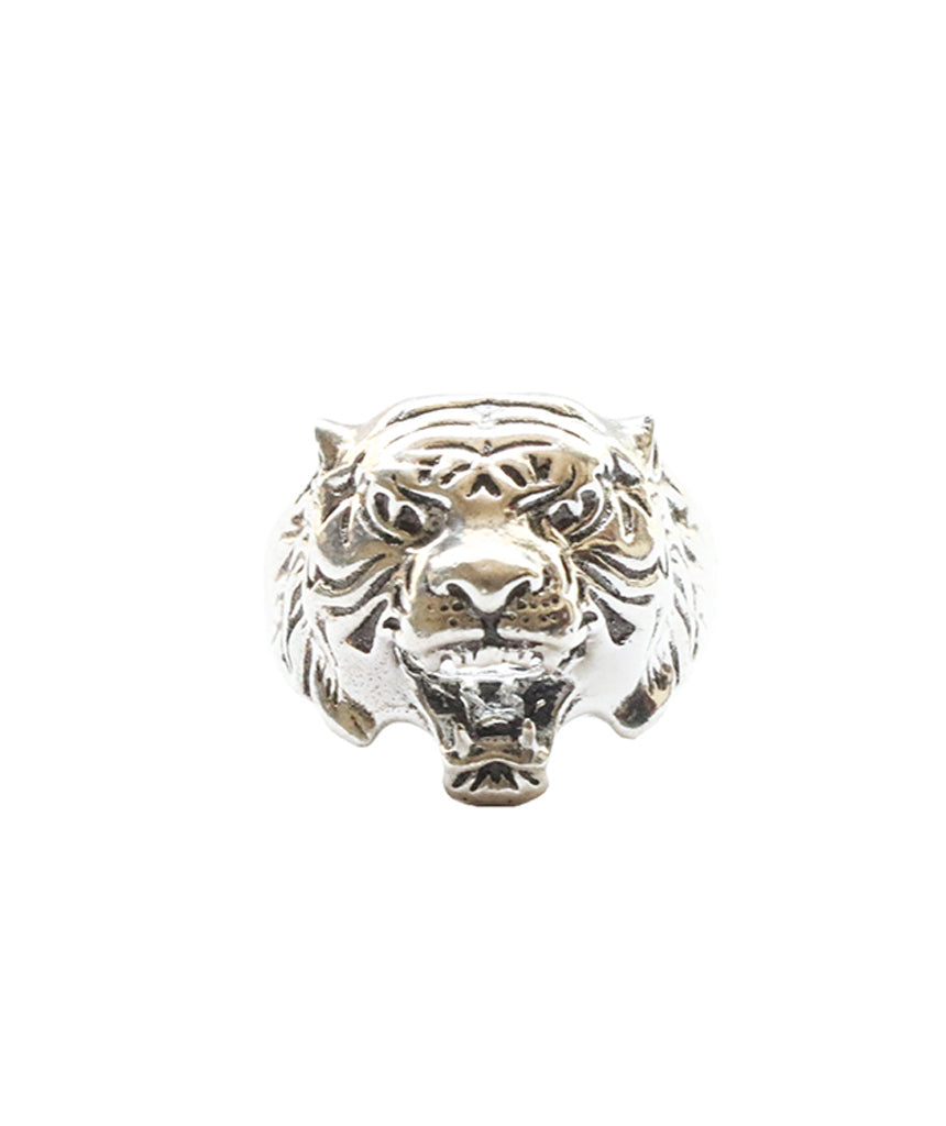 Sterling silver tiger on sale ring