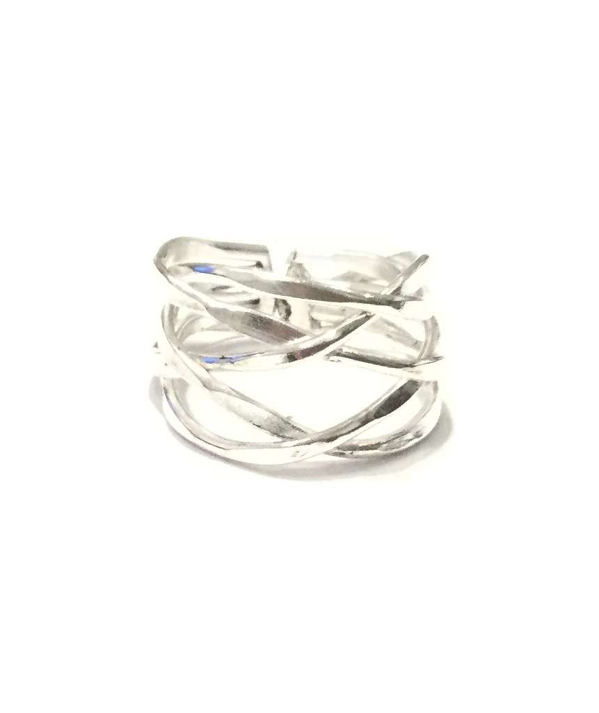 Silver Strappy Ring