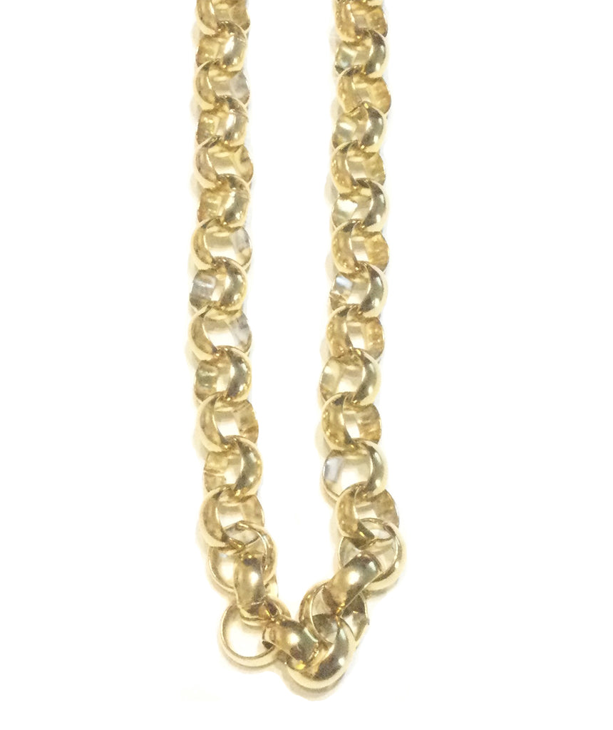 Gold Stainless Steel Link Necklace