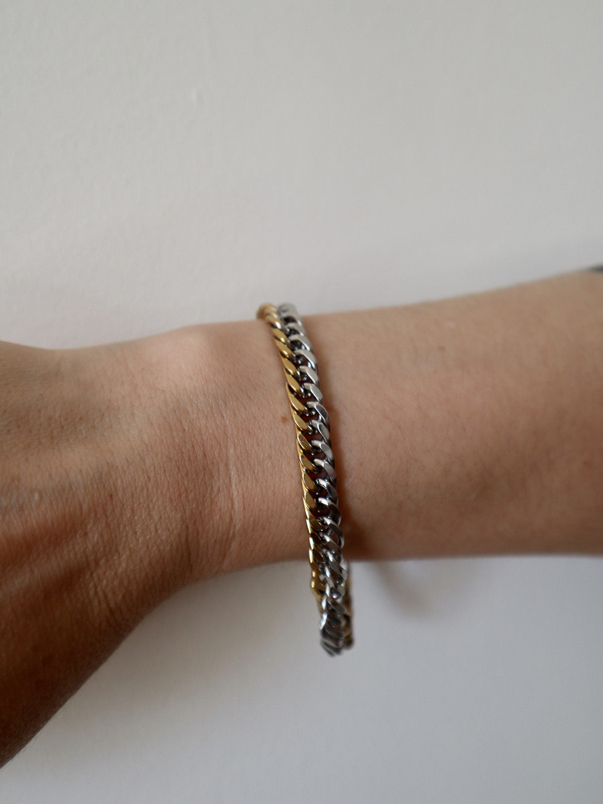Stainless Steel Gold and Silver Bracelet