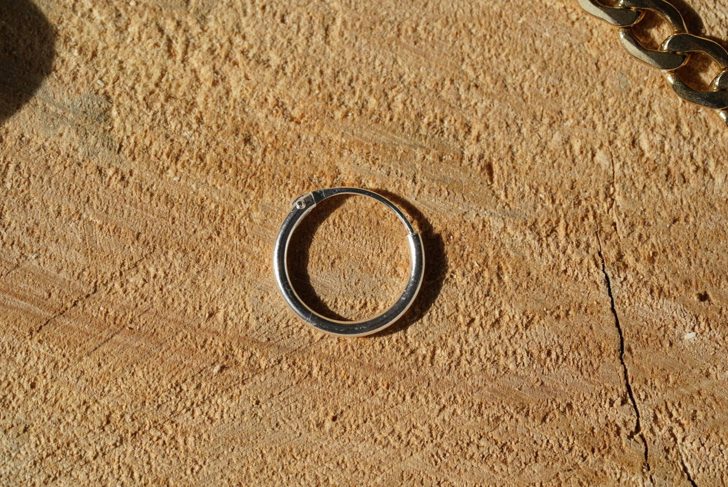 Sterling Silver Huggie Hoop