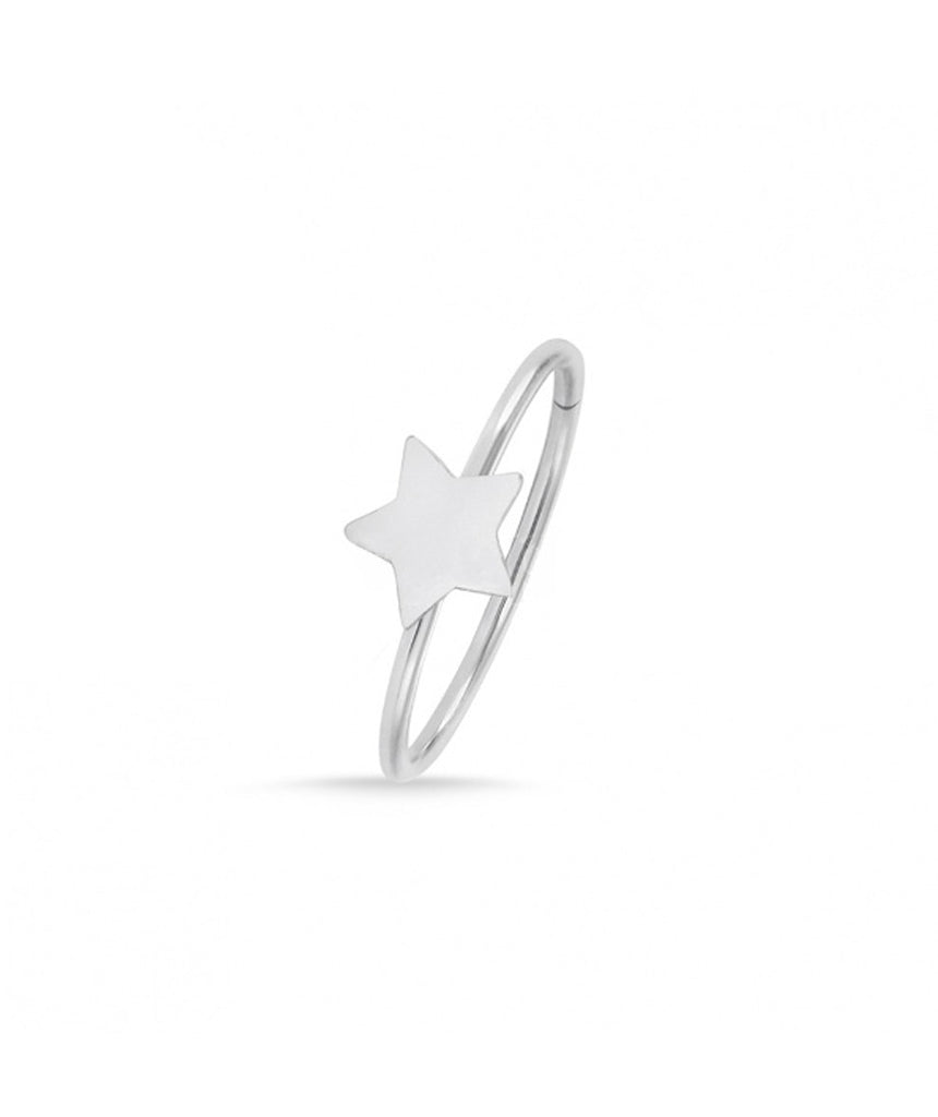 Sterling Silver Star Nose Ring