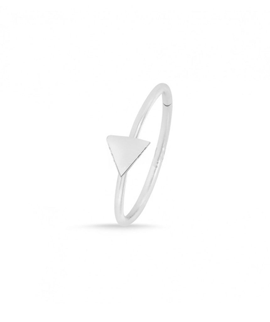 Sterling Silver Triangle Nose Ring