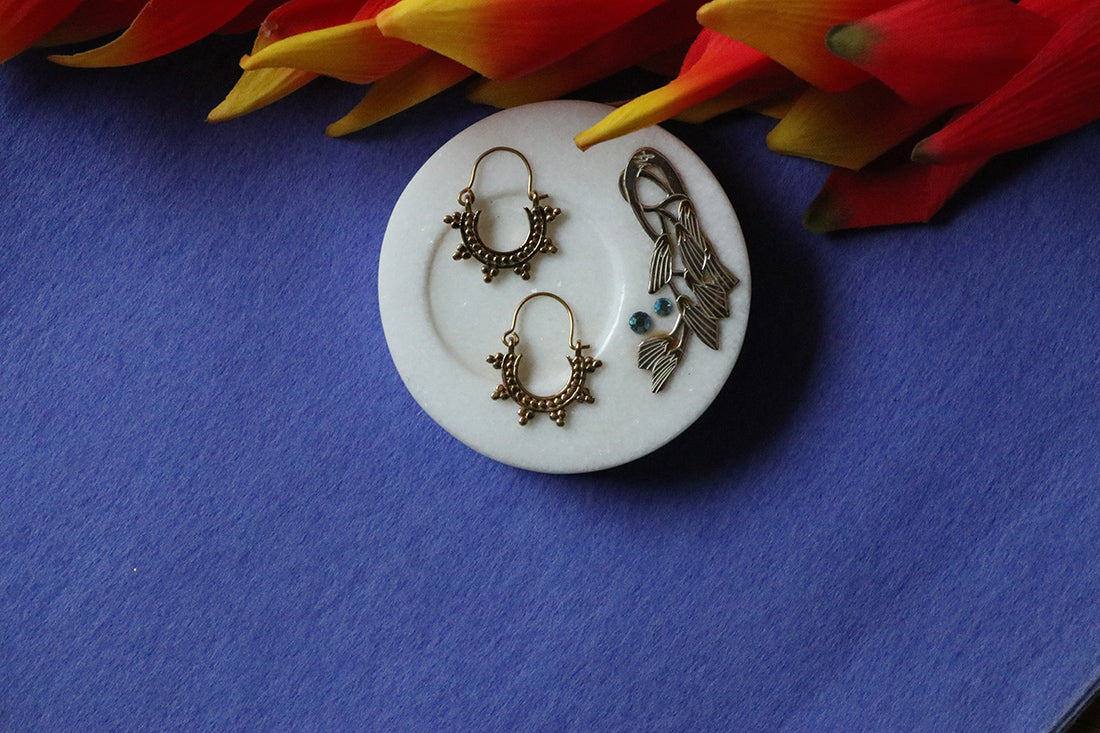 Tiny Boho Hoop Earrings