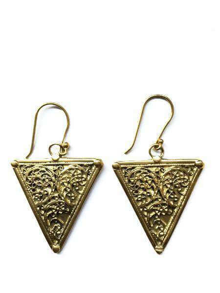 Triangle Motif Earrings