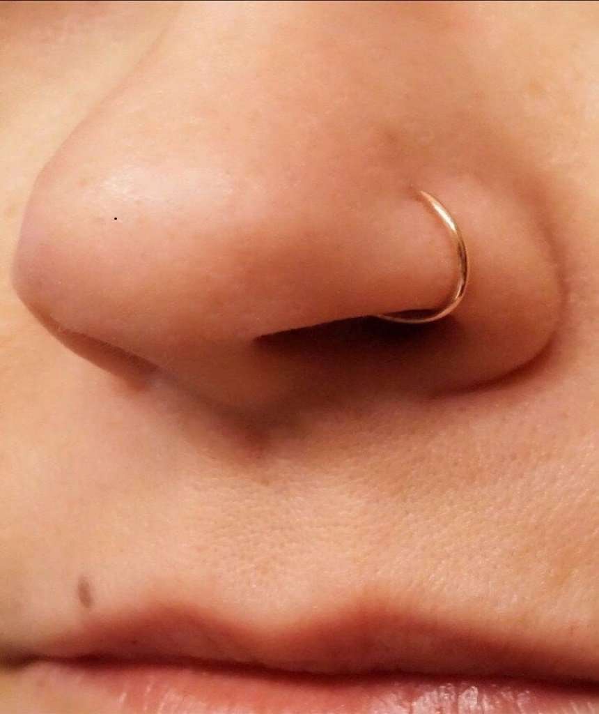 Unisex Classic Rose Gold Nose Ring