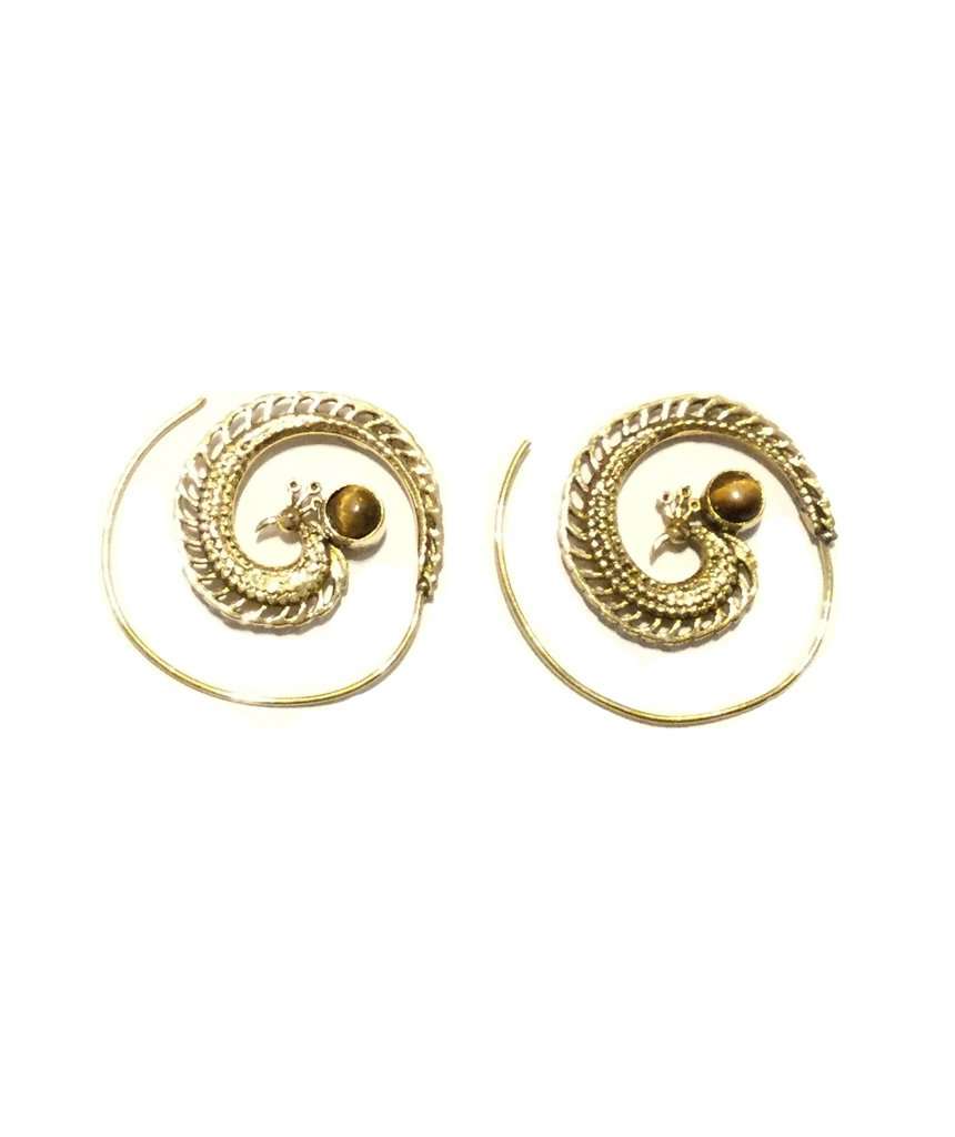 Peacock Swirl Earrings