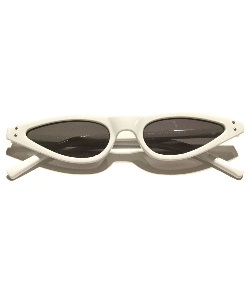 White Stylish Retro Sunglasses