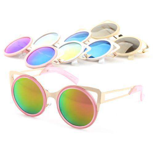 Bordered Cat-Eye Sunglasses